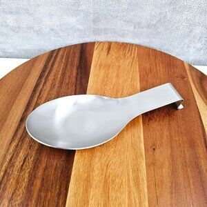 Nuanchu Stainless Steel Spoon Rest Spatula Ladle Holder Large Size Utensils New